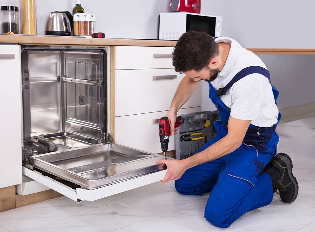 Dishwasher installation in Orange County, California