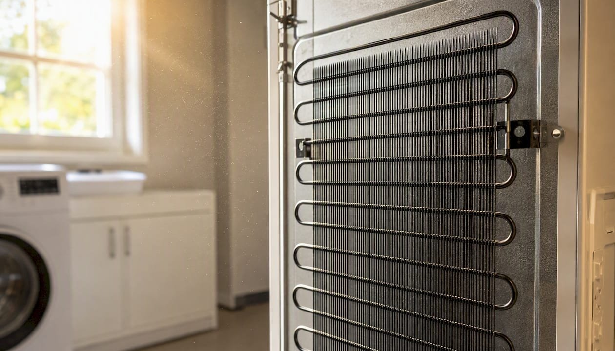 Clean refrigerator condenser coil