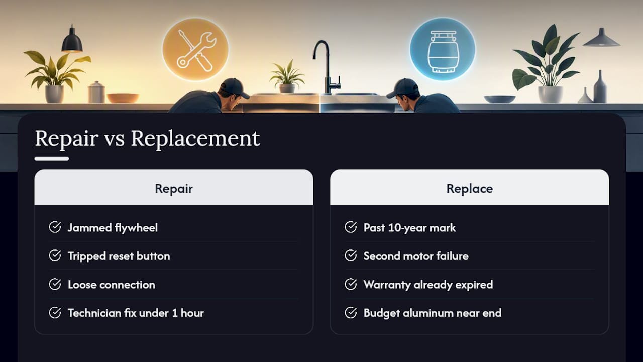 How Long Does a Garbage Disposal Last Before Replacement? — overview diagram