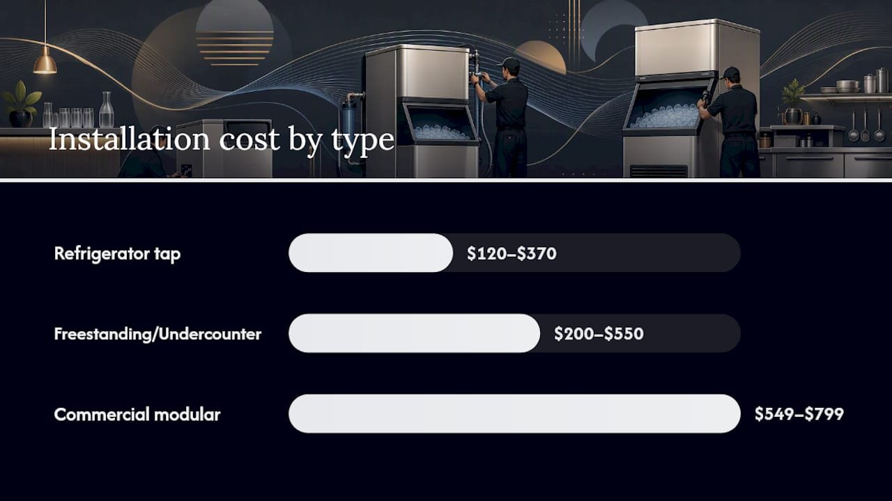Ice Machine Installation Cost by Type — overview diagram