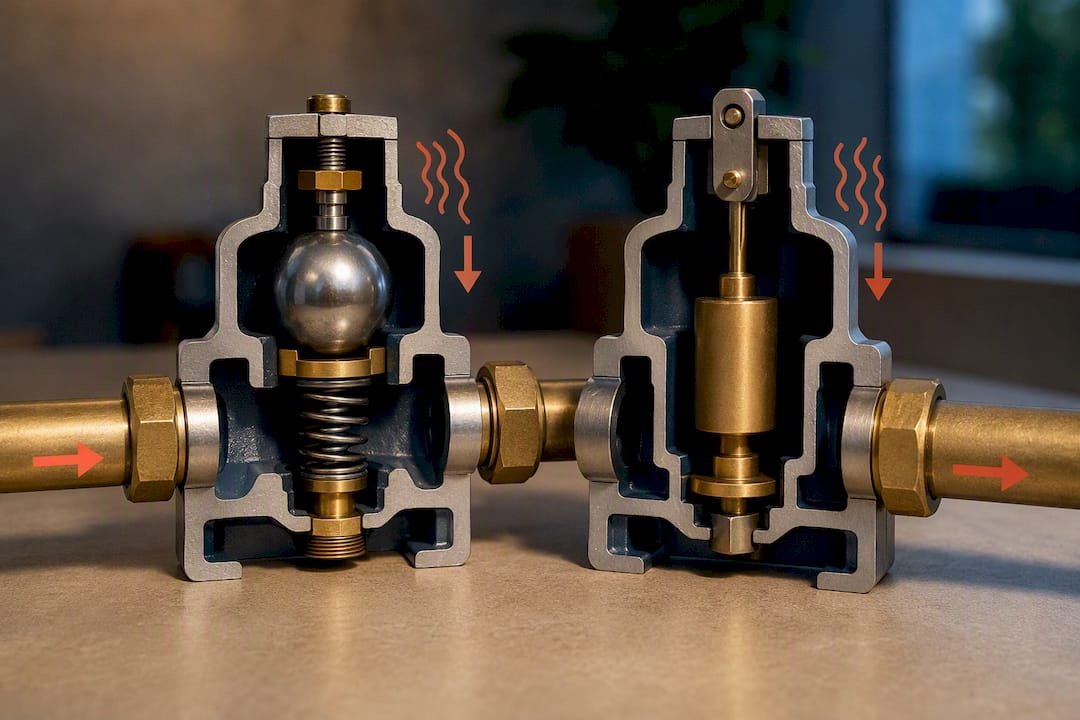Ball and pendulum valve mechanisms compared