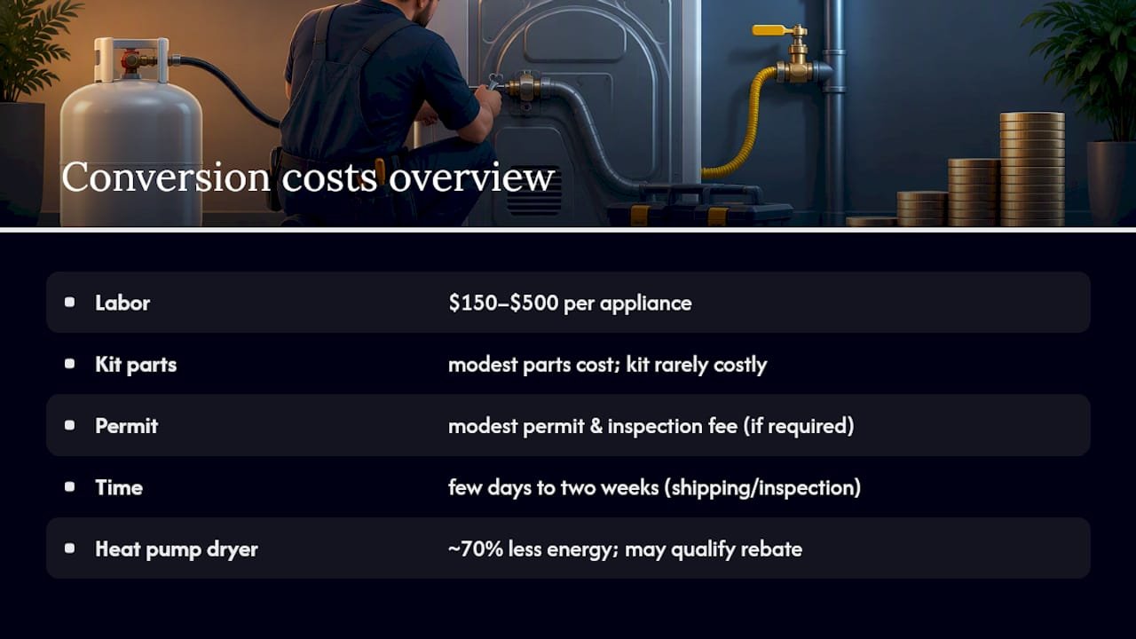 What Does a Propane-to-Natural-Gas Dryer Conversion Cost? — overview diagram