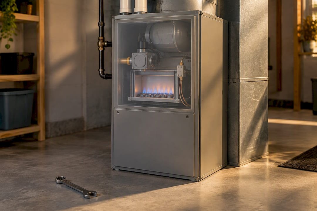 Closed furnace protecting internal safety components
