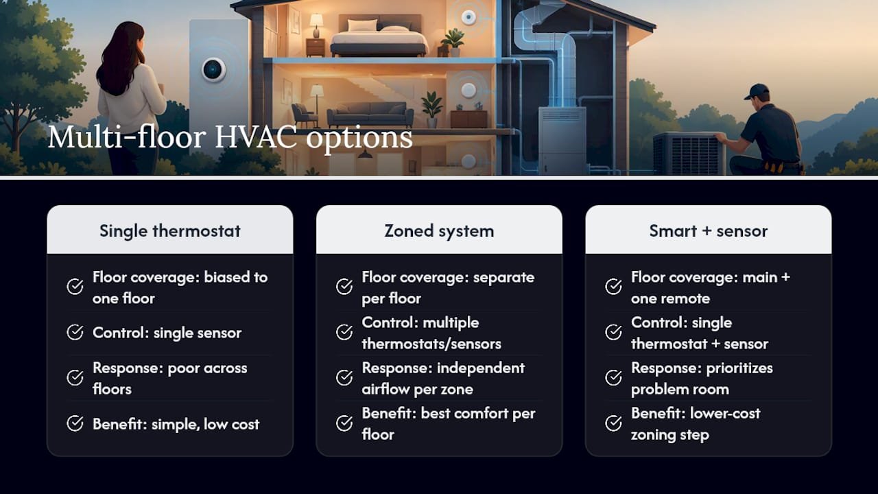 Comparison of zoning and remote sensors